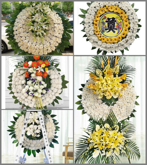 四川成都大邑县安仁镇白鹤村花圈速递